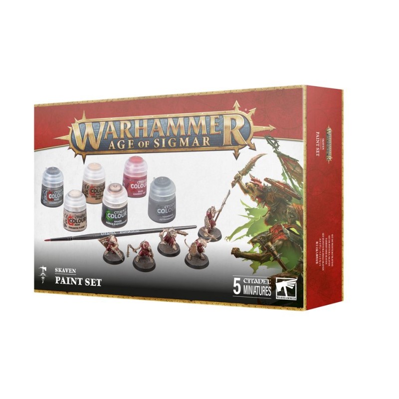 Games Workshop - Warhammer Age Of Sigmar - Set Di Pittura Degli Skaven Games Workshop - Warhammer Age Of Sigmar - Set Di Pittura Degli Skaven